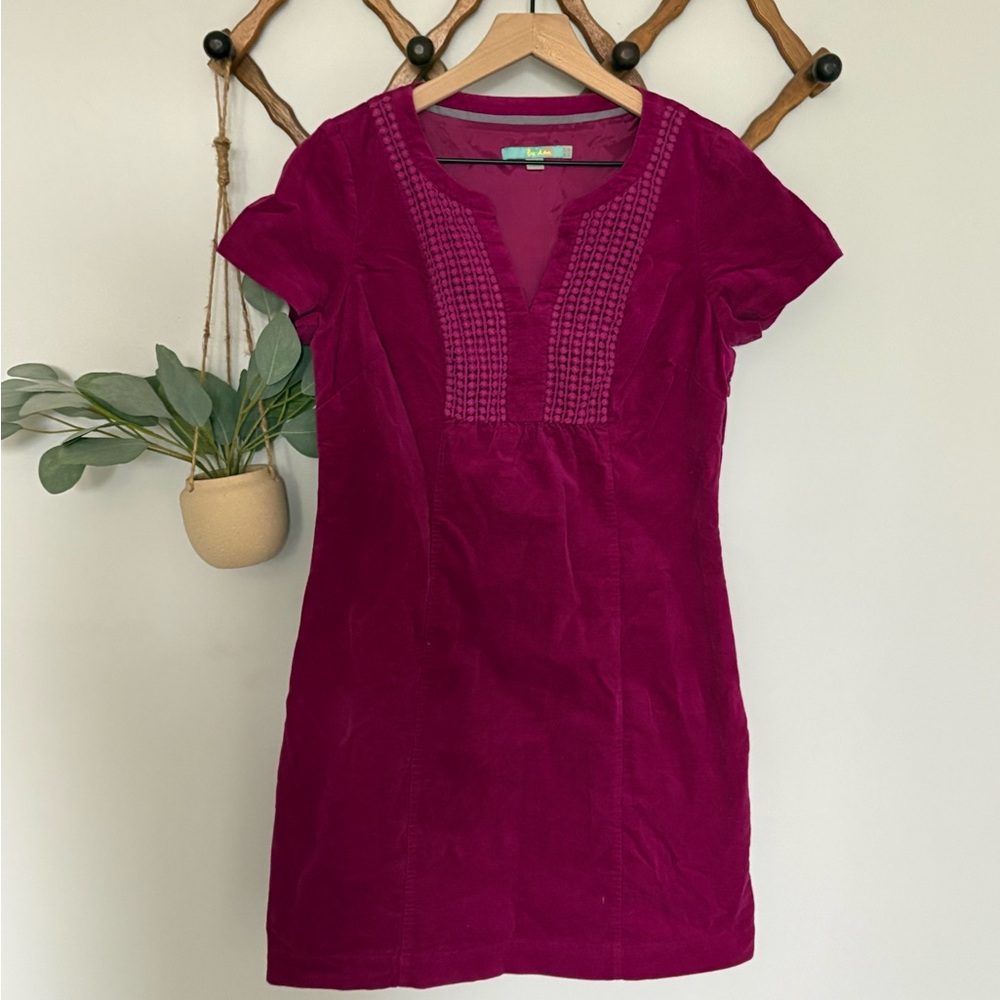 Boden raspberry pink shift dress